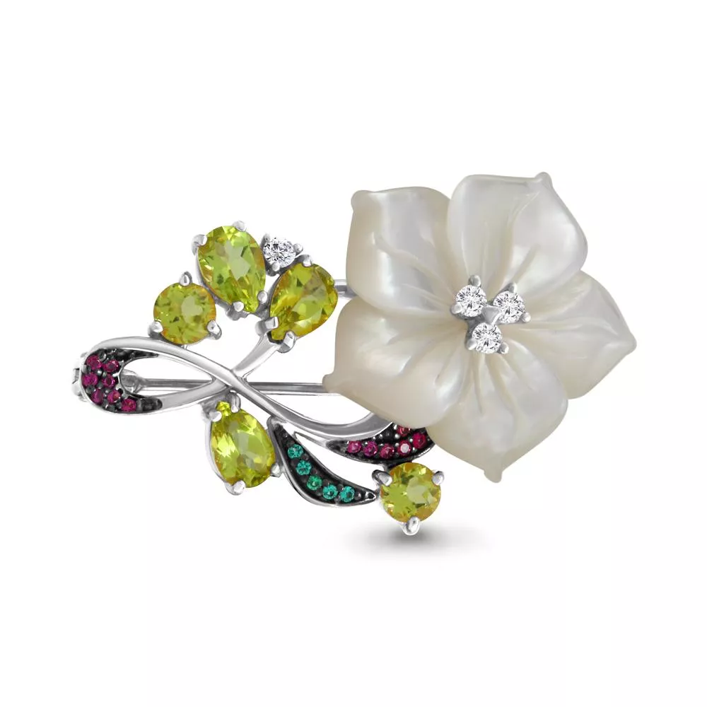 Брошь, серебро, артикул LV7277607ВГ