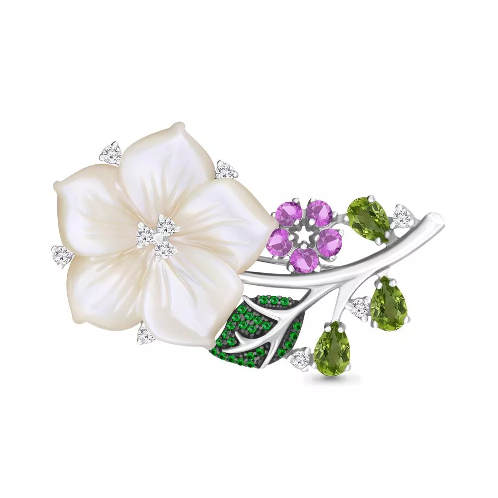 Брошь, артикул LV7277307Г, серебро