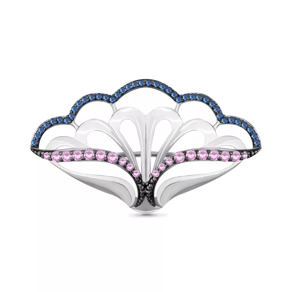 Брошь, артикул LV72768ВБ, серебро