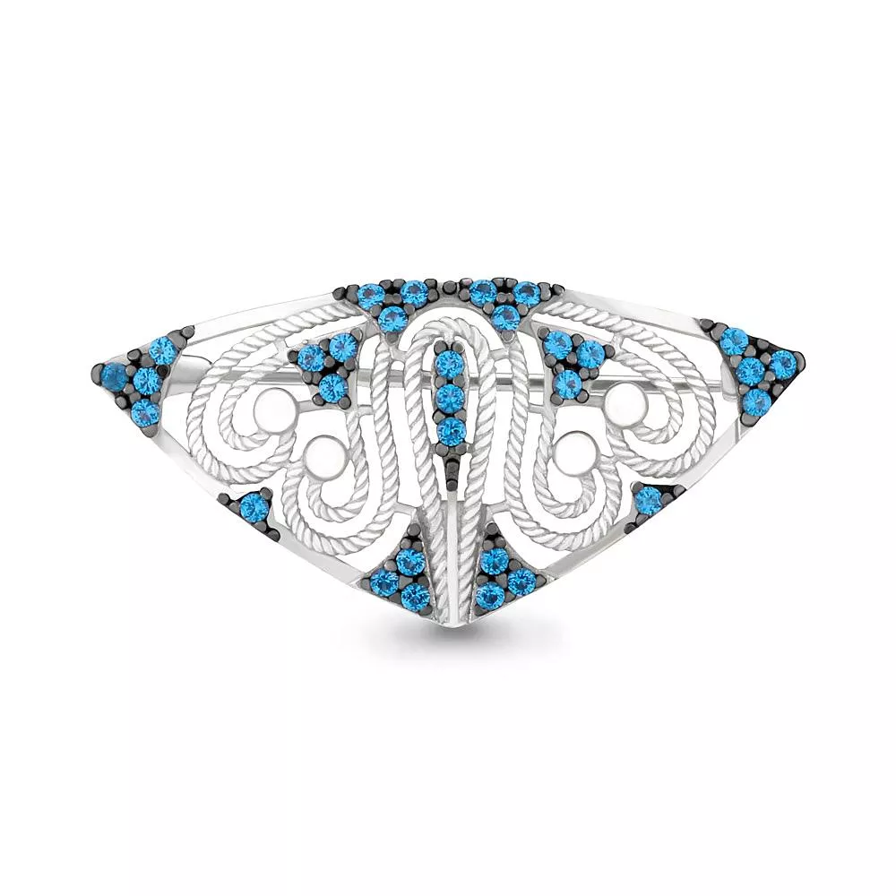 Брошь из серебра, артикул LV72767Б