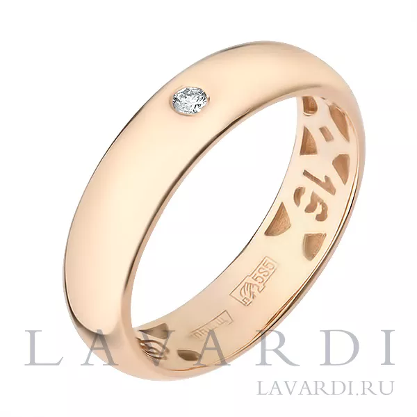 Помолвочное кольцо с бриллиантом