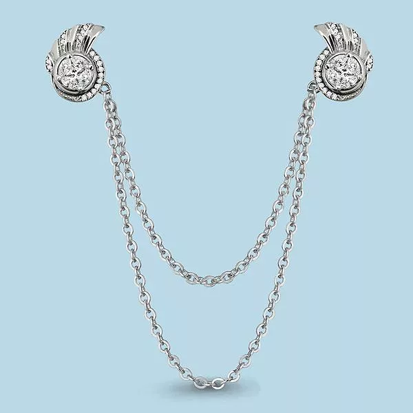 Брошь из серебра, артикул LV72680А