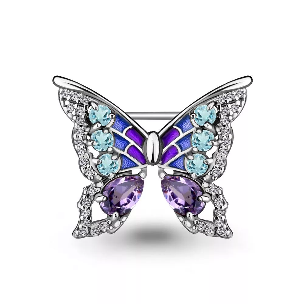 Брошь из серебра, артикул LV7267177А