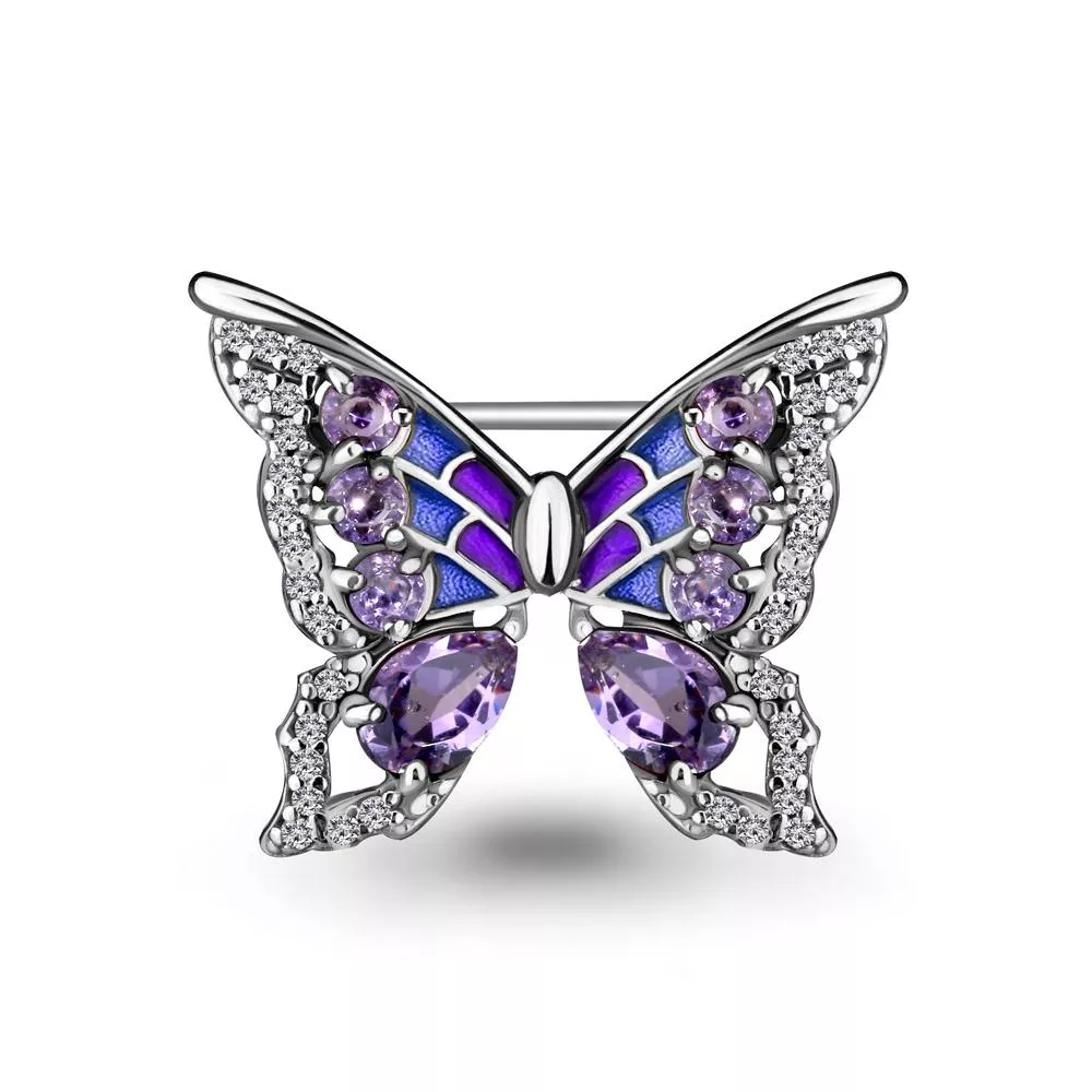 Брошь из серебра, артикул LV7267104А