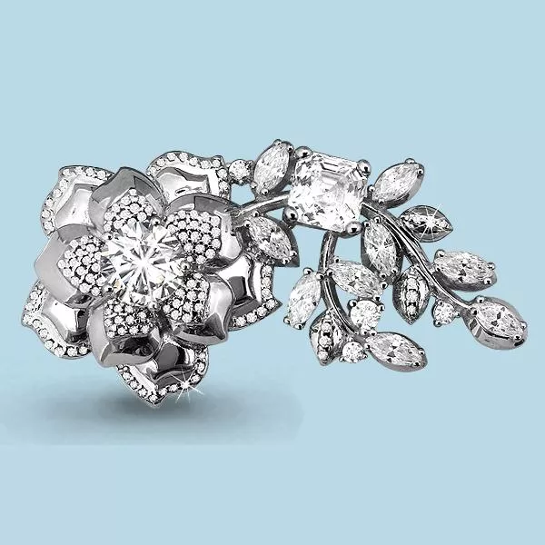 Брошь, артикул LV72669А, серебро