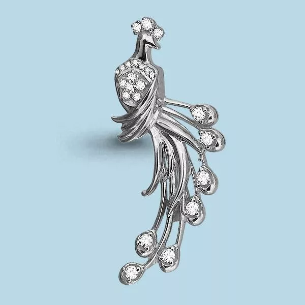 Брошь, артикул LV72616А, серебро