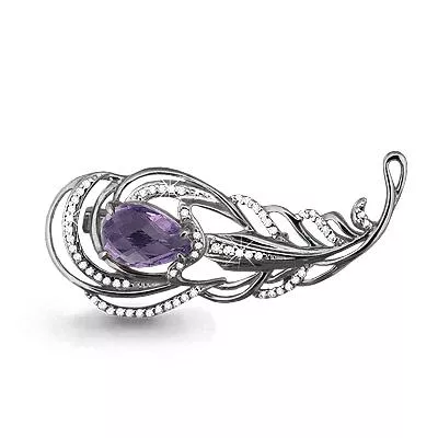 Брошь, артикул LV7261304А, серебро