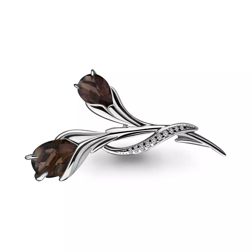 Брошь, серебро, артикул LV7260801А