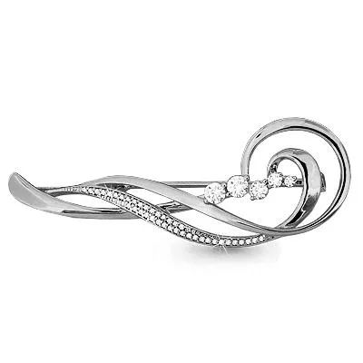 Брошь, серебро, артикул LV72568А