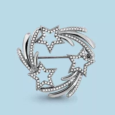 Брошь из серебра, артикул LV72565А