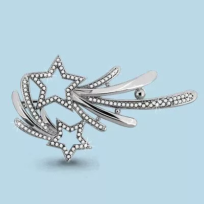 Брошь, серебро, артикул LV72564А