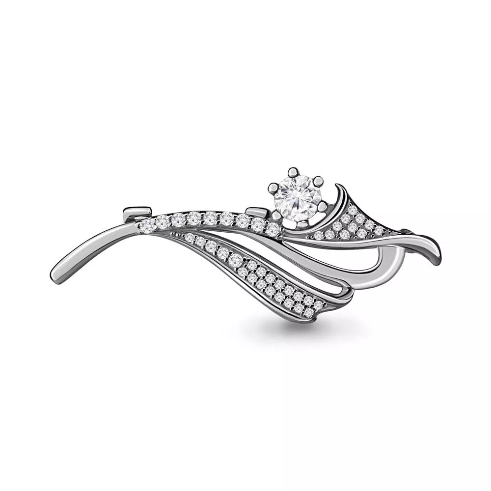 Брошь из серебра, артикул LV71512А