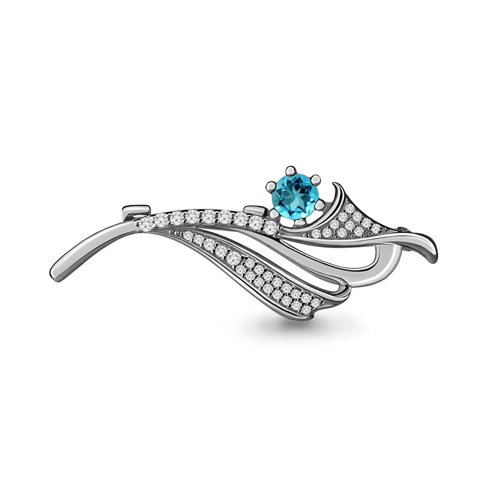 Брошь из серебра, артикул LV7151205А