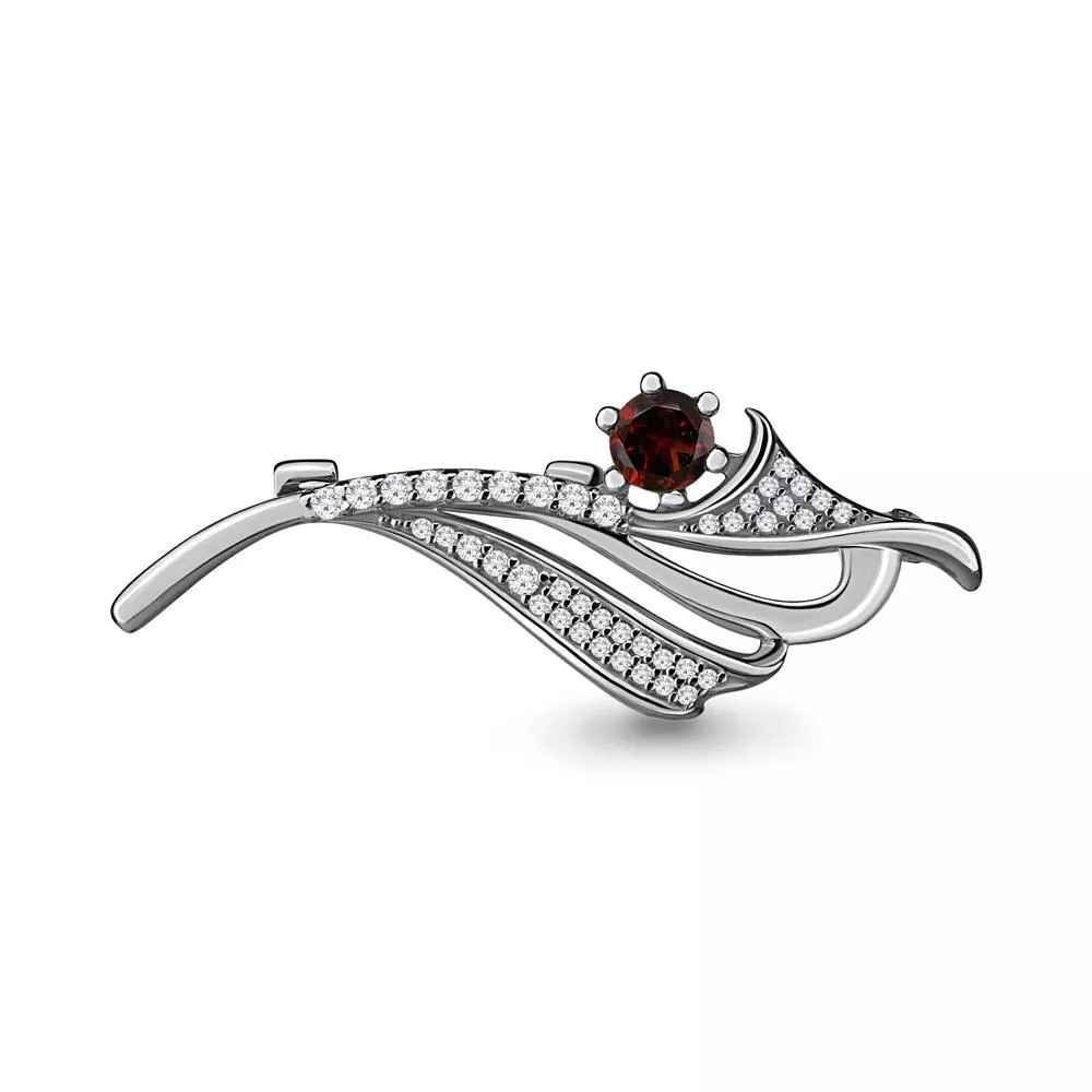 Брошь, серебро, артикул LV7151203А