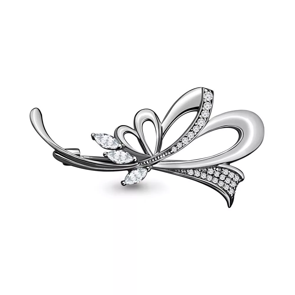 Брошь, серебро, артикул LV71510А