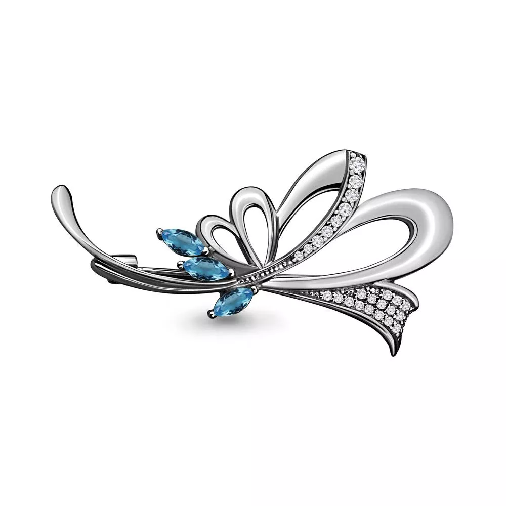 Брошь из серебра, артикул LV7151008А