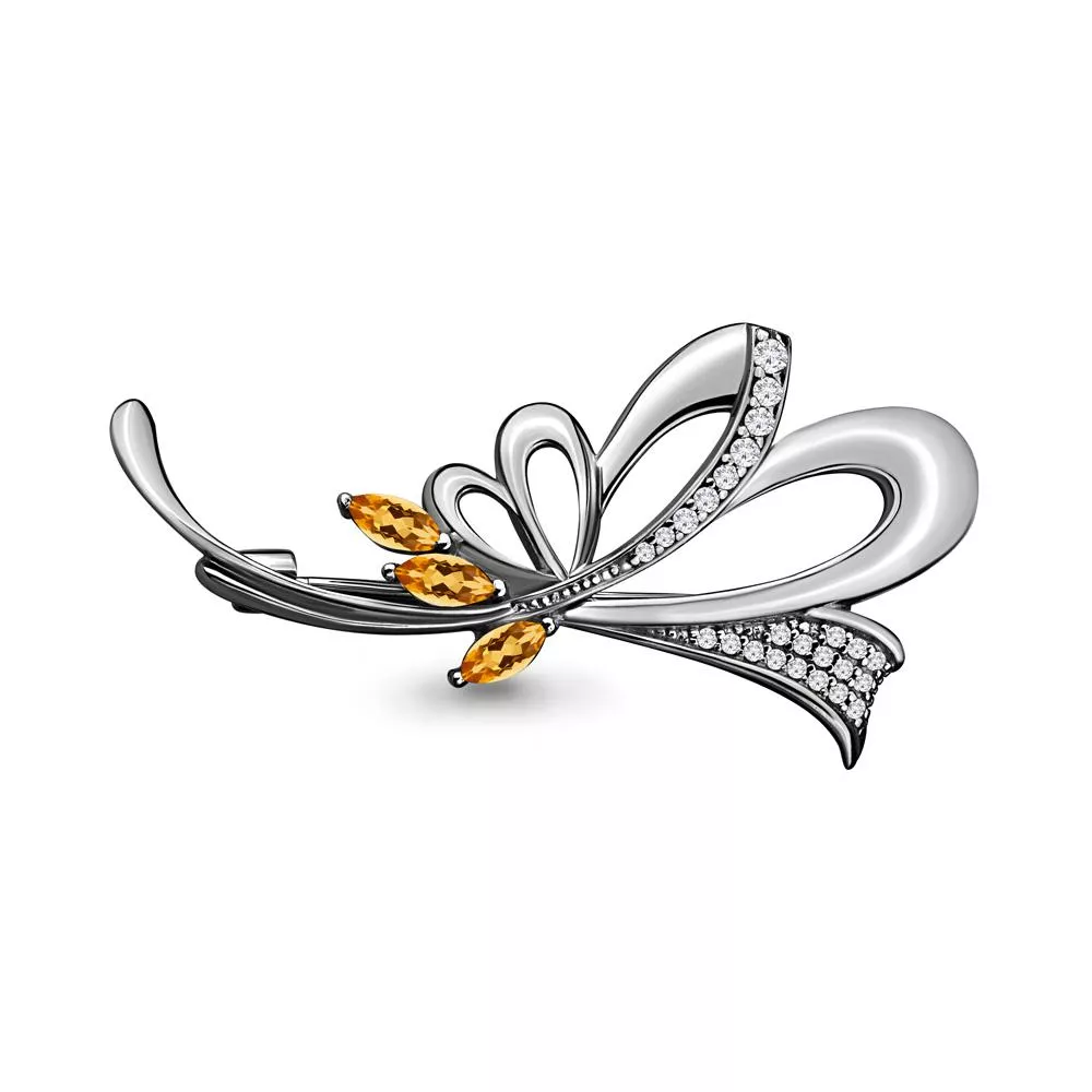 Брошь, серебро, артикул LV7151006А