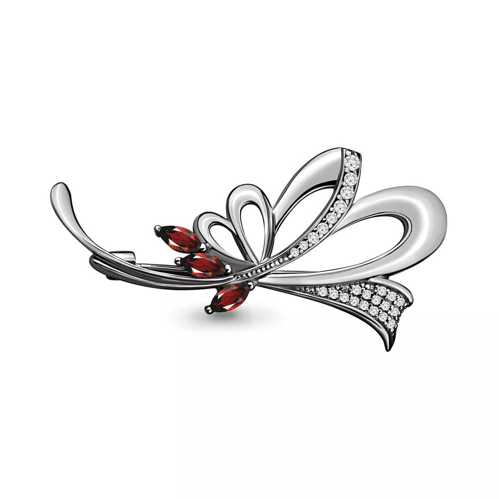 Брошь, артикул LV7151003А, серебро