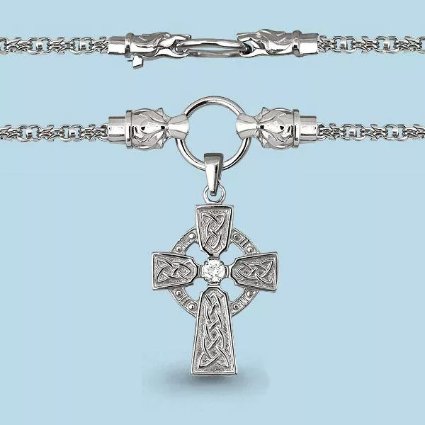 Подвеска на цепи, серебро, артикул LV22867