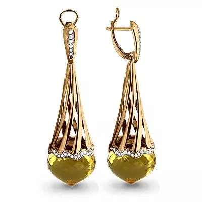 Серьги, золото, артикул LV945018к