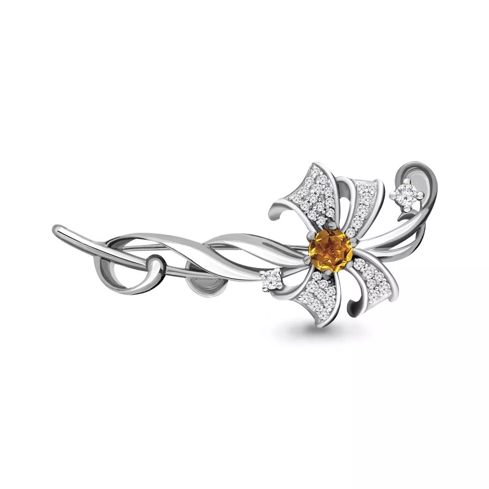 Брошь, артикул LV7150806А, серебро