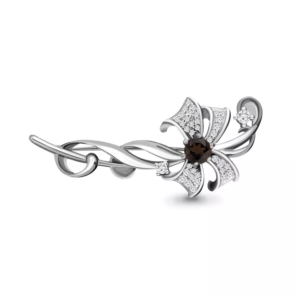 Брошь, серебро, артикул LV7150801А