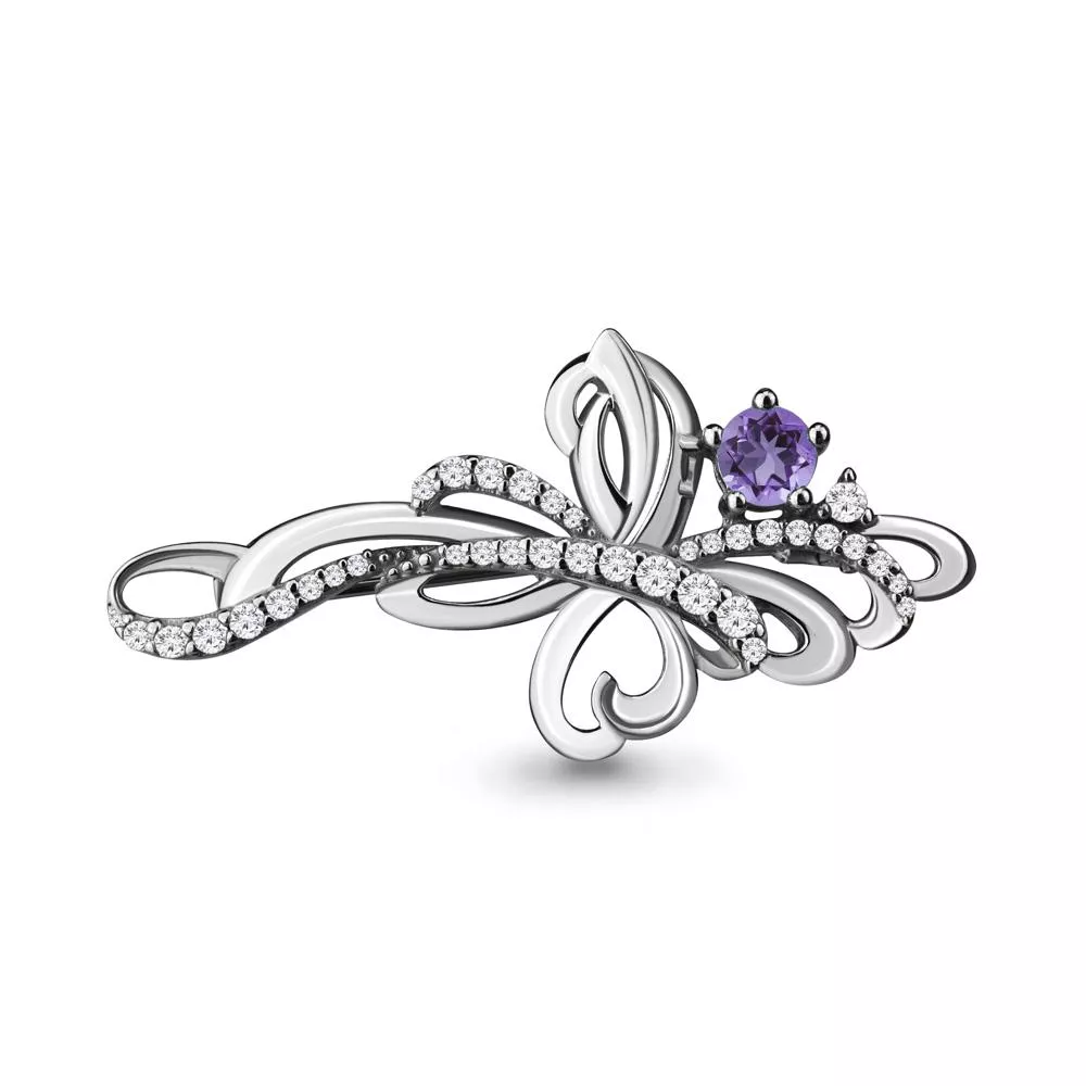 Брошь, серебро, артикул LV71507Д