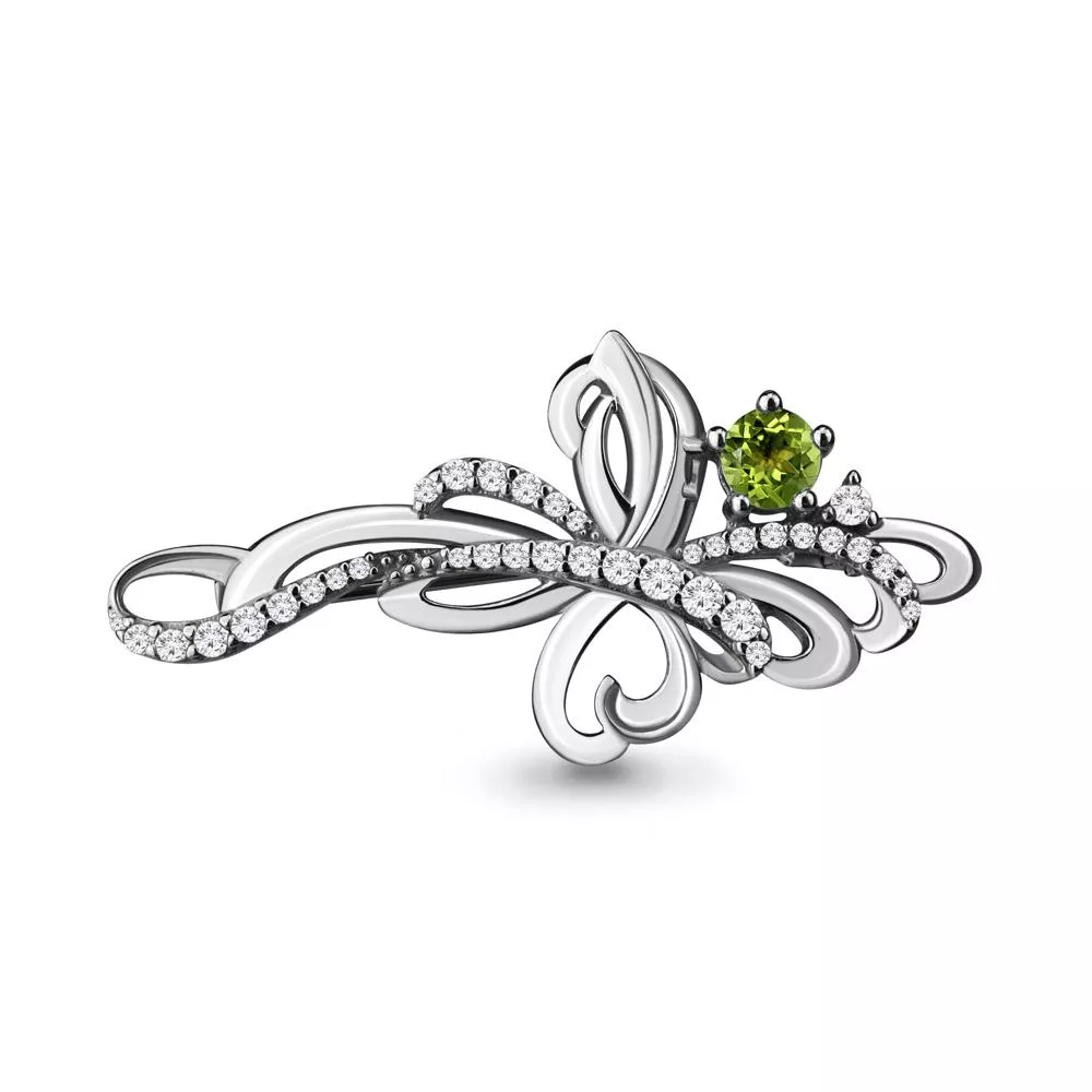 Брошь из серебра, артикул LV7150707А