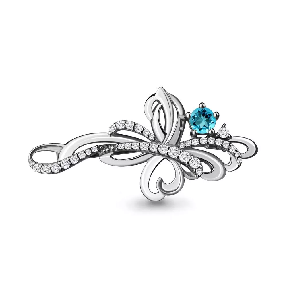 Брошь, артикул LV7150705А, серебро