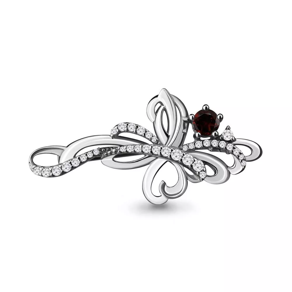 Брошь из серебра, артикул LV7150703А