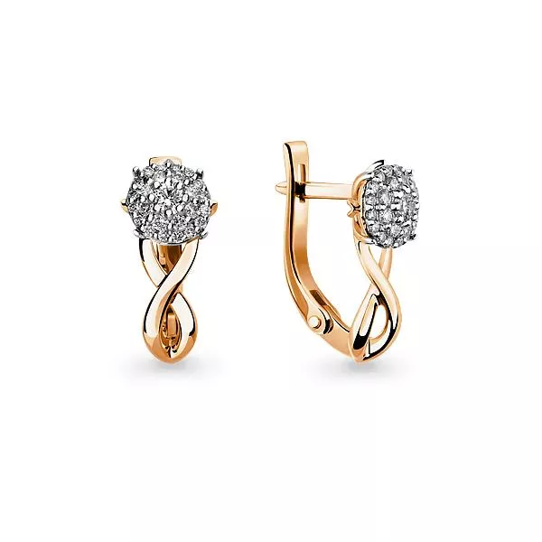 Серьги, артикул LV941972к, золото