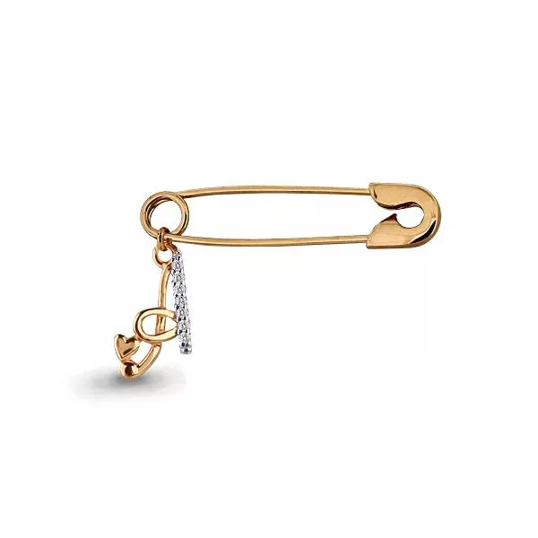 Булавка, золото, артикул LV72704А