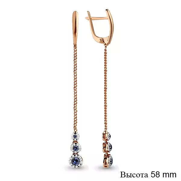 Серьги из золота, артикул LV941853к