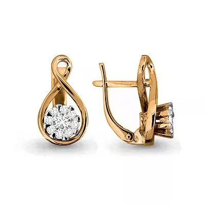 Серьги, артикул LV941223К, золото