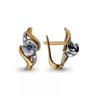 Серьги, золото, артикул LV941012Ак