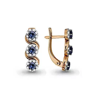 Серьги, золото, артикул LV940914к