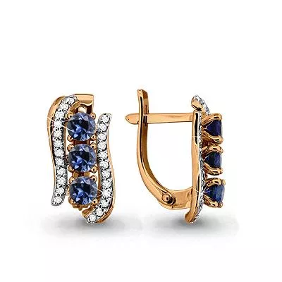 Серьги, артикул LV940716Ак, золото