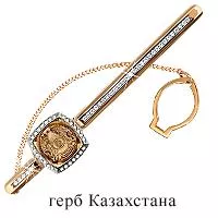 Зажим для галстука из золота, артикул LV72107А