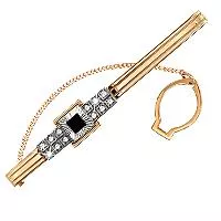 Зажим для галстука из золота, артикул LV70446Ч