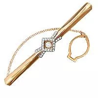 Зажим для галстука из золота, артикул LV70441А