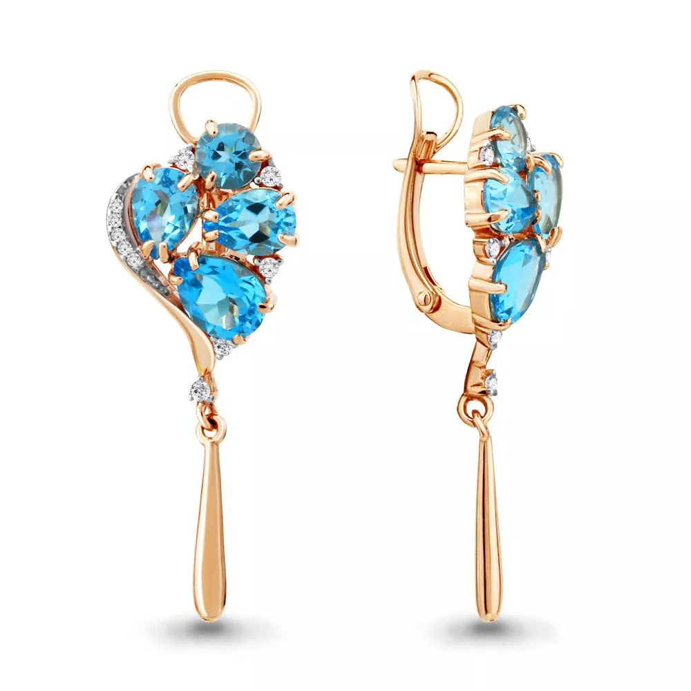 Серьги, артикул LV4707005А, золото