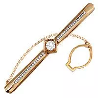 Зажим для галстука из золота, артикул LV70438А