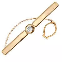 Зажим для галстука, золото, артикул LV70437А