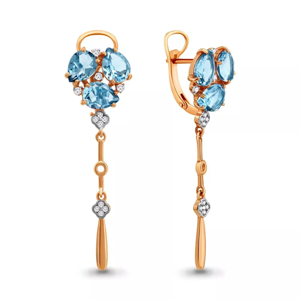 Серьги, артикул LV4706305А, золото