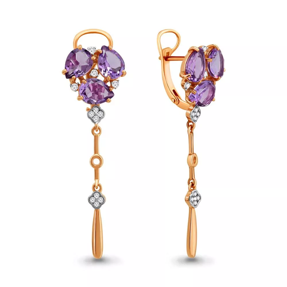 Серьги, артикул LV4706304А, золото