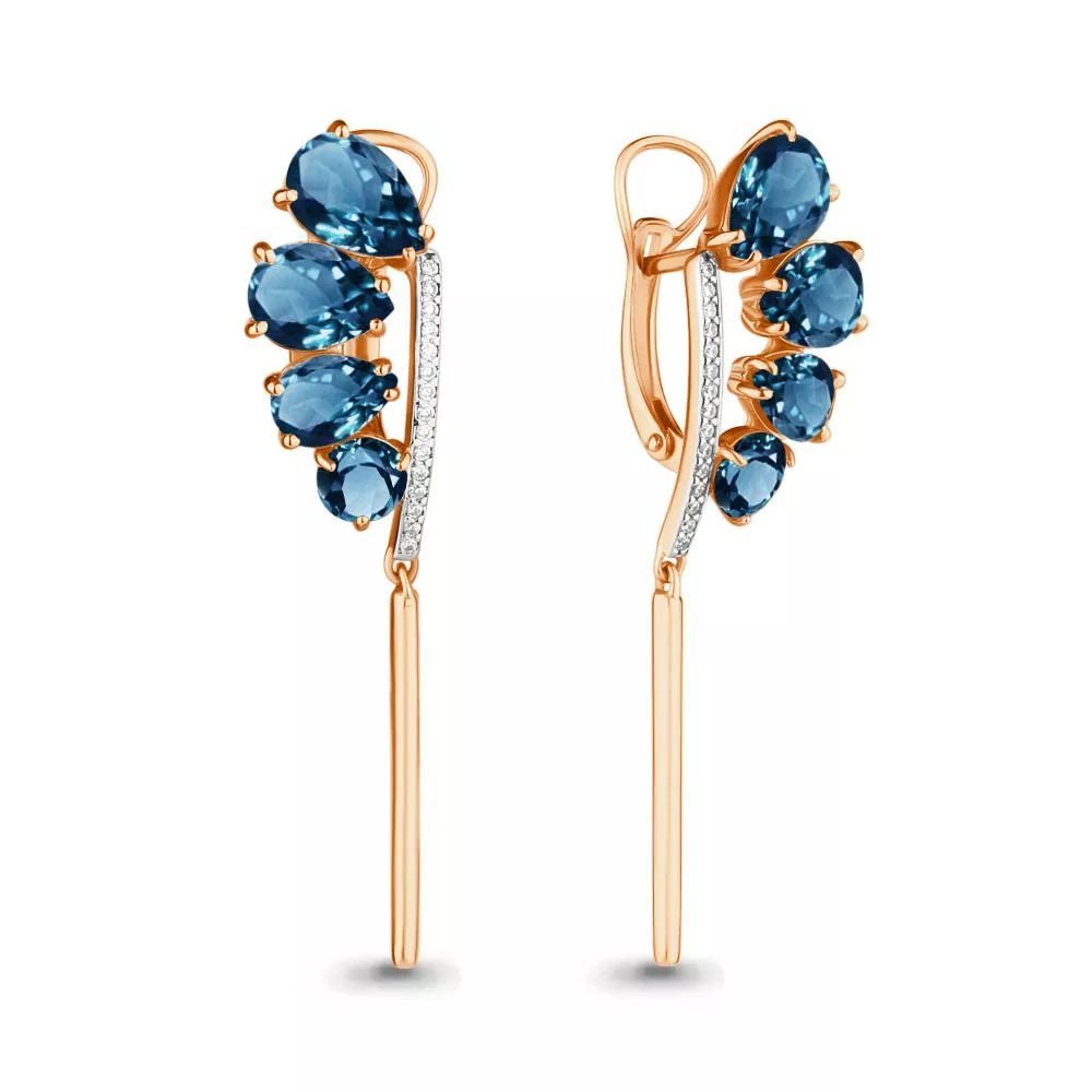 Серьги, артикул LV4705608А, золото