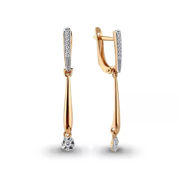 Серьги, артикул LV46829А, золото