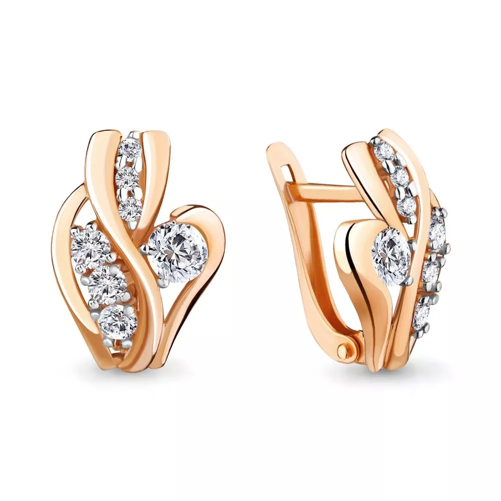 Серьги, артикул LV46803А, золото