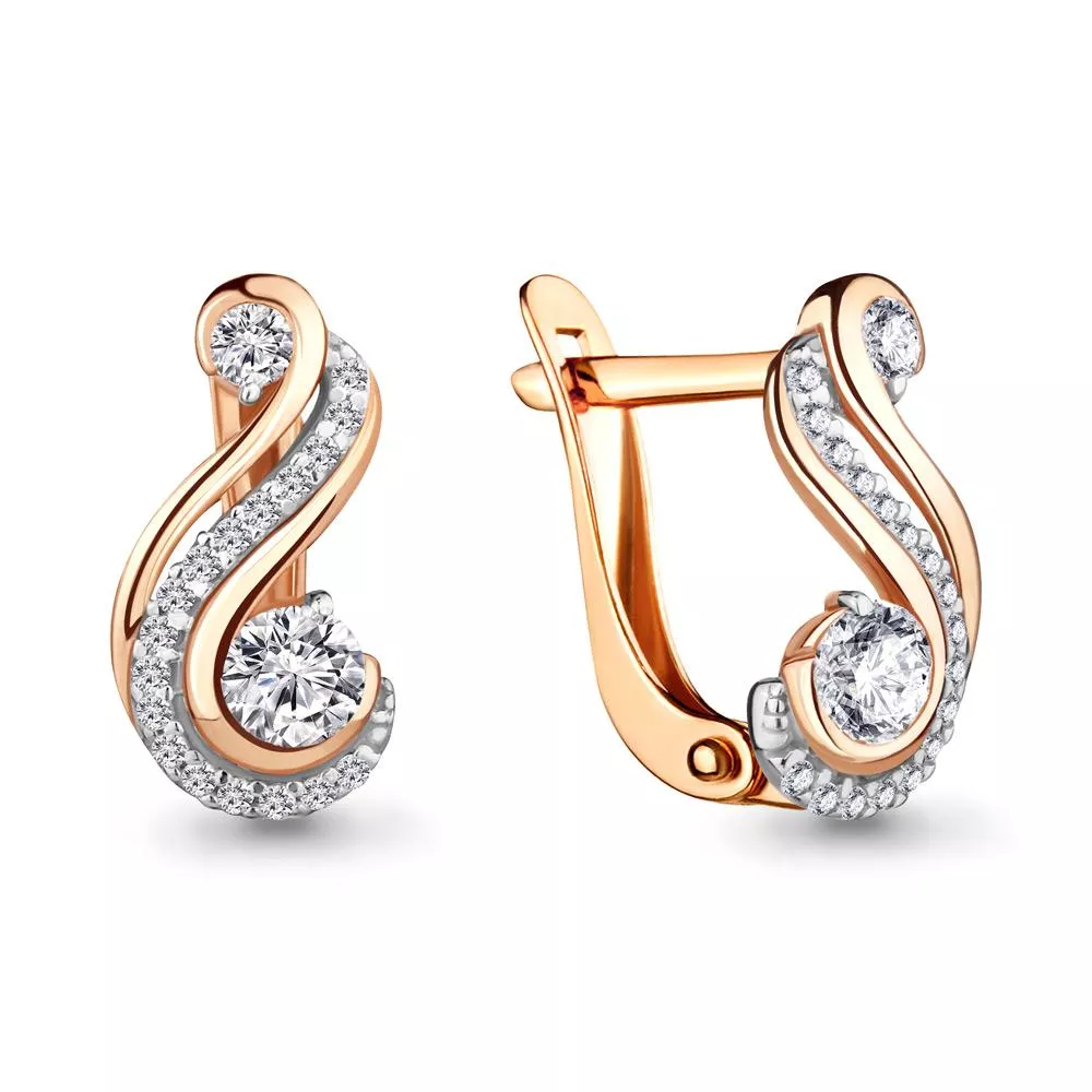 Серьги, артикул LV46801А, золото