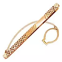 Зажим для галстука, артикул LV70428, золото